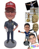 Custom Bobblehead Casual Man Wearing A T-Shirt And Jeans With Boots - Leisure & Casual Casual Males Personalized Bobblehead & Cake Topper