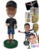 Custom Bobblehead Baseball Fan Holding Baseball In His Hand And Wearing His Favorite Jersey - Leisure & Casual Casual Males Personalized Bobblehead & Cake Topper