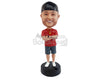 Custom Bobblehead Good looking dude with crossed arms with nice watch and necklace with pen holder base - Leisure & Casual Casual Males Personalized Bobblehead & Action Figure