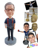 Custom Bobblehead Good looking gentleman with colorful straps holding a mantini glass - Leisure & Casual Casual Males Personalized Bobblehead & Action Figure