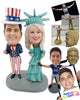Custom Bobblehead Independence Day Couple 4th of July Couple  - Wedding & Couples Couple Personalized Bobblehead & Cake Topper