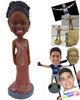 Custom Bobblehead Fine looking bridesmaid wearing nice dress for the occasion - Wedding & Couples Bridesmaids Personalized Bobblehead & Action Figure