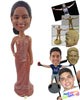 Custom Bobblehead Nice bridesmaid wearing one shoulder strap dress with one hand on hip - Wedding & Couples Bridesmaids Personalized Bobblehead & Action Figure