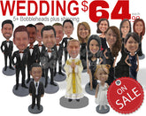 Wedding & Bridal Custom Bobblehead - Limited Time Deals Personalized Bobblehead & Cake Topper