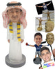 Custom Bobblehead Cool Dude Wearing A Juba With A Scarf Around His Neck - Careers & Professionals Religious Personalized Bobblehead & Cake Topper