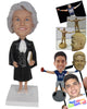 Custom Bobblehead Female Lawyer In Court Dress And High Heels - Careers & Professionals Lawyers Personalized Bobblehead & Cake Topper