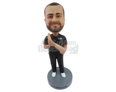 Custom Bobblehead Orthopedic Surgeon Holding A leg In His Hand - Careers & Professionals Medical Doctors Personalized Bobblehead & Cake Topper
