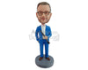 Custom Bobblehead Elegant musician ready to perform with his flute, wearing nice bowtie and suit - Careers & Professionals Musicians Personalized Bobblehead & Action Figure