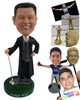 Custom Bobblehead Sporty Judge having a good relaxed time with a golf club - Careers & Professionals Lawyers Personalized Bobblehead & Action Figure