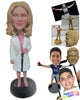 Custom Bobblehead Gorgeous Nurse Ready For Her Hospital Duties - Careers & Professionals Nurses Personalized Bobblehead & Cake Topper