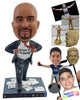 Custom Bobblehead Super professor putting grades all over and ripping open his suit - Careers & Professionals Teachers Personalized Bobblehead & Action Figure