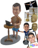 Custom Bobblehead Cool Pal In A T-Shirt And Shorts Working From Home - Careers & Professionals Corporate & Executives Personalized Bobblehead & Cake Topper