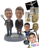 Custom Bobblehead Corporate Guys In Their Stylish Formal Attire - Careers & Professionals Corporate & Executives Personalized Bobblehead & Cake Topper