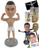 Custom Bobblehead Male Body Builder Giving A Sexy Pose - Sports & Hobbies Weight Lifting & Body Building Personalized Bobblehead & Cake Topper