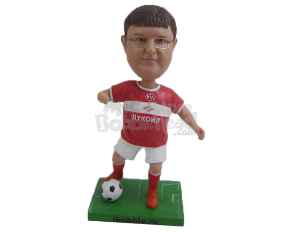 Soccer Player Bobblehead Polyresin