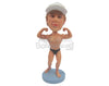 Custom Bobblehead Muscular Body Builder Win Tiny Briefs - Sports & Hobbies Weight Lifting & Body Building Personalized Bobblehead & Cake Topper