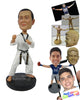 Custom Bobblehead Karate Kid Wanna Be Martial Art Master Ready To Make A Move - Sports & Hobbies Boxing & Martial Arts Personalized Bobblehead & Cake Topper