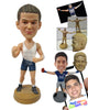 Custom Bobblehead Young Tough Wrestler Ready To Knock You Out - Sports & Hobbies Boxing & Martial Arts Personalized Bobblehead & Cake Topper