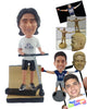 Custom Bobblehead Scooter champ ready to make some moves on the ramp wearing a t-shirt and shorts - Sports & Hobbies Skiing & Skating Personalized Bobblehead & Action Figure