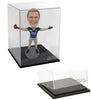 Custom Bobblehead Male Racquetball Player With Ball In Hand - Sports & Hobbies Tennis Personalized Bobblehead & Cake Topper