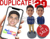 Duplicate Custom Bobblehead - Limited Time Deals Personalized Bobblehead & Cake Topper