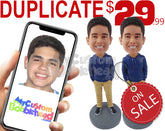 Duplicate Custom Bobblehead - Limited Time Deals Personalized Bobblehead & Cake Topper