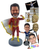 Custom Bobblehead Super hero wearing a super cool outfit with his flyin cape ready to save the world - Super Heroes & Movies Super Heroes Personalized Bobblehead & Action Figure