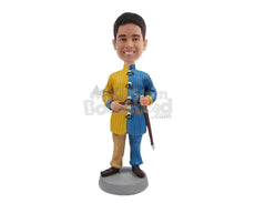 Custom Bobblehead Tall Royal Guard With Sword - Super Heroes & Movies Movie Characters Personalized Bobblehead & Cake Topper