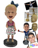 Custom Bobblehead Baby Girl In Her Skirts Giving A Thumbs Up - Parents & Kids Babies & Kids Personalized Bobblehead & Cake Topper