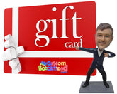 Custom Bobblehead Gift Card - eGift Card - Personalized Bobblehead Gift Certificate - Personalized Bobblehead & Cake Topper
