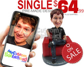 Single Custom Bobblehead Sports Edition - Limited Time Deals Personalized Bobblehead & Cake Topper