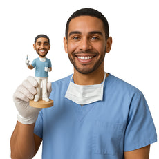 Custom Bobblehead Oral Hygienist Doctor Ready To Pull Teeth - Careers & Professionals Dentists Personalized Bobblehead & Cake Topper