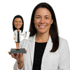 Custom Bobblehead Female Optometrist Holding an Eye Chart - Careers & Professionals Optometrists Personalized Bobblehead & Cake Topper