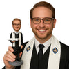 Custom Bobblehead The Priest Holding His Bible To Do The Rituals - Wedding & Couples Priests & Officiants Personalized Bobblehead & Cake Topper