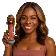 Custom Bobblehead Attractive bridesmaid waring a nice drss - Wedding & Couples Bridesmaids Personalized Bobblehead & Action Figure