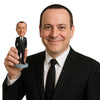 Custom Bobblehead Best Man Wearing Trendy Formal Outfit - Wedding & Couples Groomsman & Best Men Personalized Bobblehead & Cake Topper