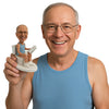 Custom Bobblehead Poopy Pants Dude Reading Newspaper In Toilet - Sexy & Funny Funny Personalized Bobblehead & Cake Topper