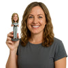 Custom Bobblehead Female officiant holding the book ready to give her blessings - Wedding & Couples Priests & Officiants Personalized Bobblehead & Action Figure