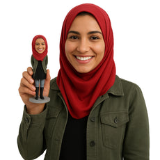 Custom Bobblehead Beautiful Girl In Long Boots - Leisure & Casual Casual Females Personalized Bobblehead & Cake Topper