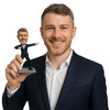 Custom Bobblehead Handsome Dude Rocking In Suit - Leisure & Casual Casual Males Personalized Bobblehead & Cake Topper