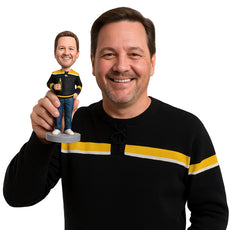 Custom Bobblehead Cool Trendy Male Wearing A Jacket And Jeans With Sneakers - Leisure & Casual Casual Males Personalized Bobblehead & Cake Topper