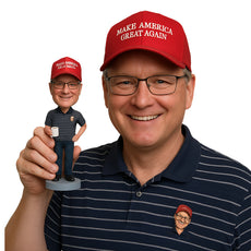 Custom Bobblehead Casual Man Wearing A T-Shirt And Jeans With Boots - Leisure & Casual Casual Males Personalized Bobblehead & Cake Topper