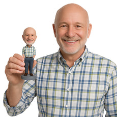 Custom Bobblehead Tall Man Wearing A Shirt With Both Hands In His Pockets And Trendy Boots On - Leisure & Casual Casual Males Personalized Bobblehead & Cake Topper
