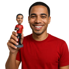 Custom Bobblehead Cool Gamer Dude  holding a gamer control in one hand ready to have some fun - Leisure & Casual Casual Males Personalized Bobblehead & Action Figure