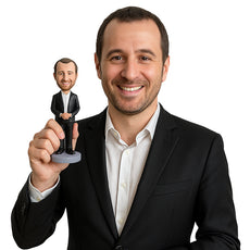Custom Bobblehead Wedding Best Man Standing Wearing Formal Attire - Wedding & Couples Groomsman & Best Men Personalized Bobblehead & Cake Topper