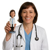 Custom Bobblehead Gorgeous Female Doctor Wearing A Lab Coat In High Heels - Careers & Professionals Medical Doctors Personalized Bobblehead & Cake Topper