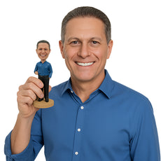 Custom Bobblehead Dude Wearing Corporate Outfit Has One Hand In His Pocket - Careers & Professionals Corporate & Executives Personalized Bobblehead & Cake Topper