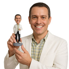 Custom Bobblehead Cool Doctor Wearing His Medical Attire - Careers & Professionals Medical Doctors Personalized Bobblehead & Cake Topper