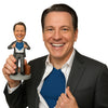 Custom Bobblehead Cool Super Guy Getting Rid Of Formal Outfit To Start The Action - Careers & Professionals Corporate & Executives Personalized Bobblehead & Cake Topper
