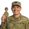 Custom Bobblehead Male US Army Soldier Wearing Military Uniform Giving A Thumbs Up - Careers & Professionals Arm Forces Personalized Bobblehead & Cake Topper